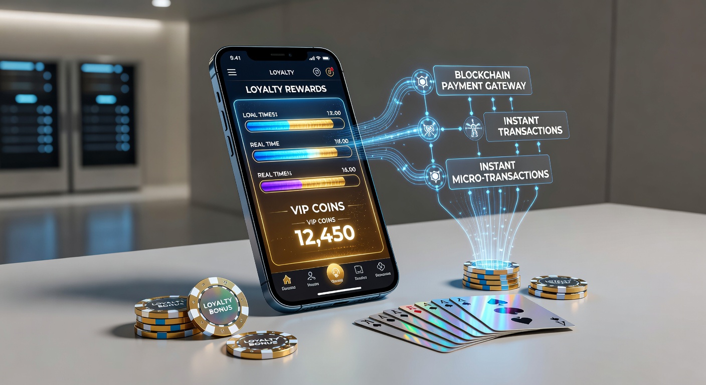 Smartphone screen displaying casino app interface with loyalty points and funding options