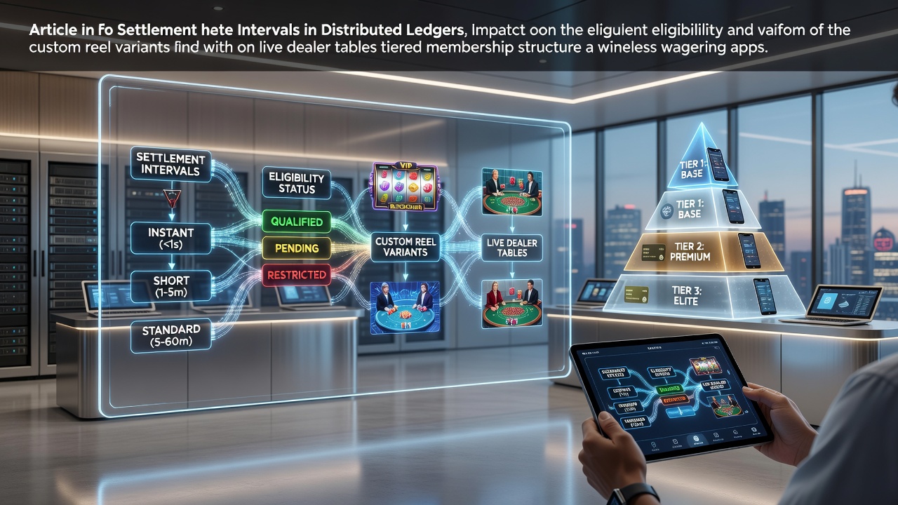 Wireless wagering app interface displaying tiered membership levels alongside custom reel options and live dealer table access indicators
