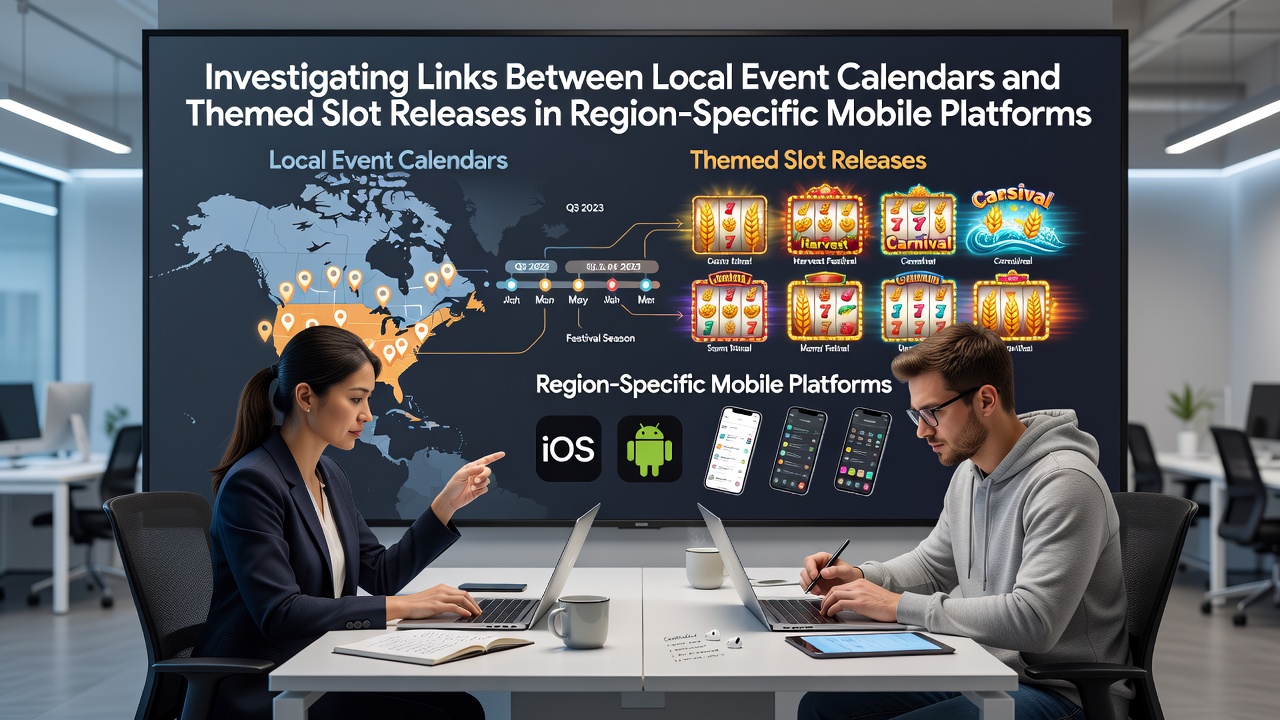 Mobile gaming interface displaying event-themed slot games aligned with regional calendars