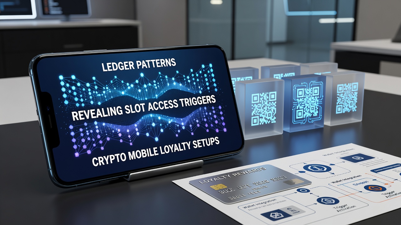 Blockchain ledger visualization showing transaction patterns linked to mobile slot access in crypto loyalty programs